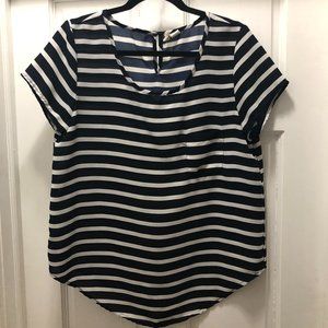 striped blouse top